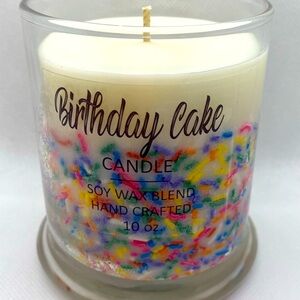 Custom poured soy dessert candles